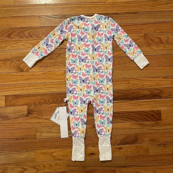 Girls 24 Month Hamner Hill Social Butterfly Double Zipper Romper (NWT) - Picture 2 of 2